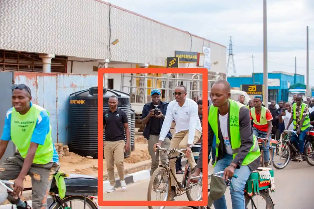 Image from Tedros Info: *Ifoto y'umunsi.* *Meya w'Akarere ka Bugesera, Mutabazi Richard, ya...