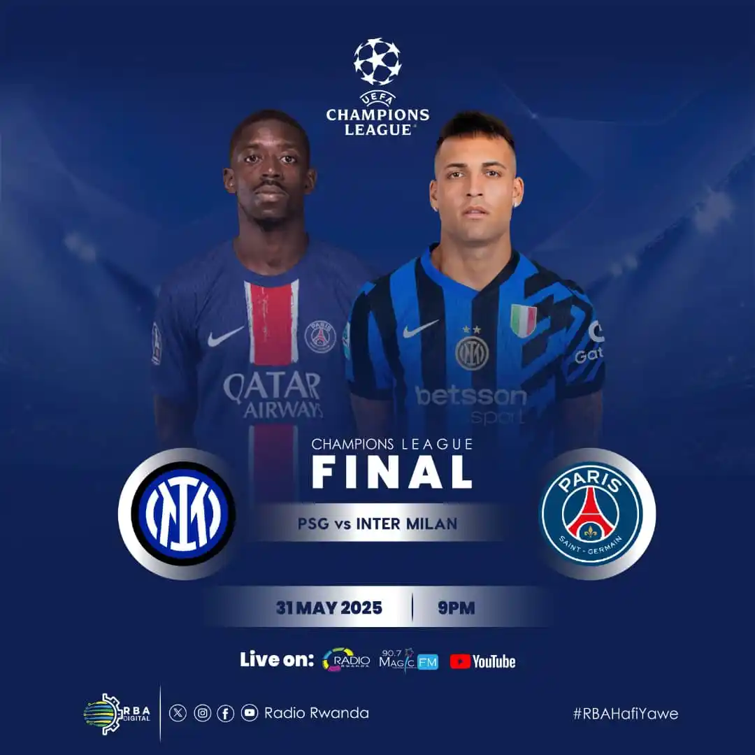 Image from Tedros Info: 🚨MURARARITSWE🚨 Wa munsi wo kumenya ikipe yegukana Igikombe cya UEFA...