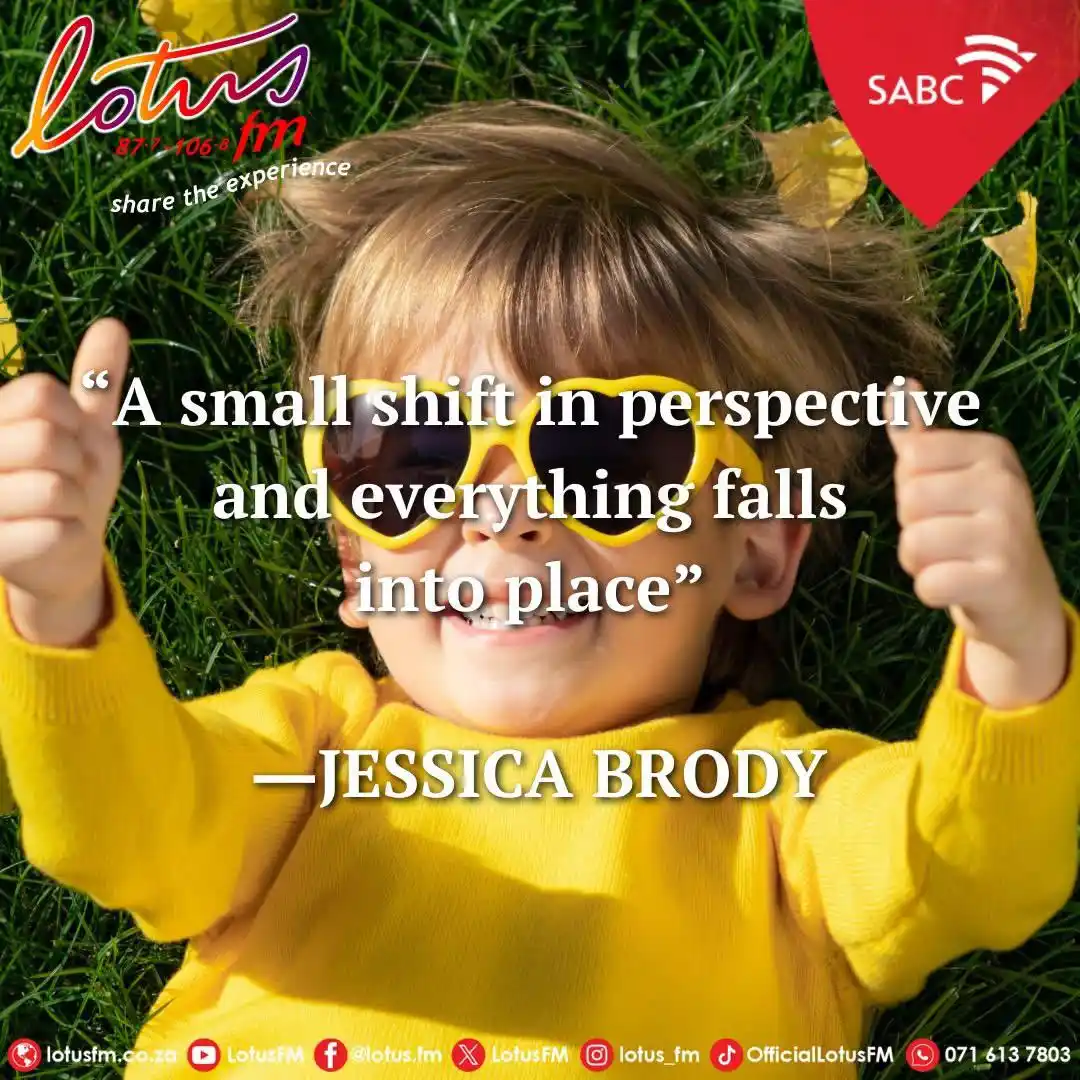 Image from LotusFM: Sometimes all you need to do is “Shift your PERSPECTIVE”. 🧠💭🤔 Let ...