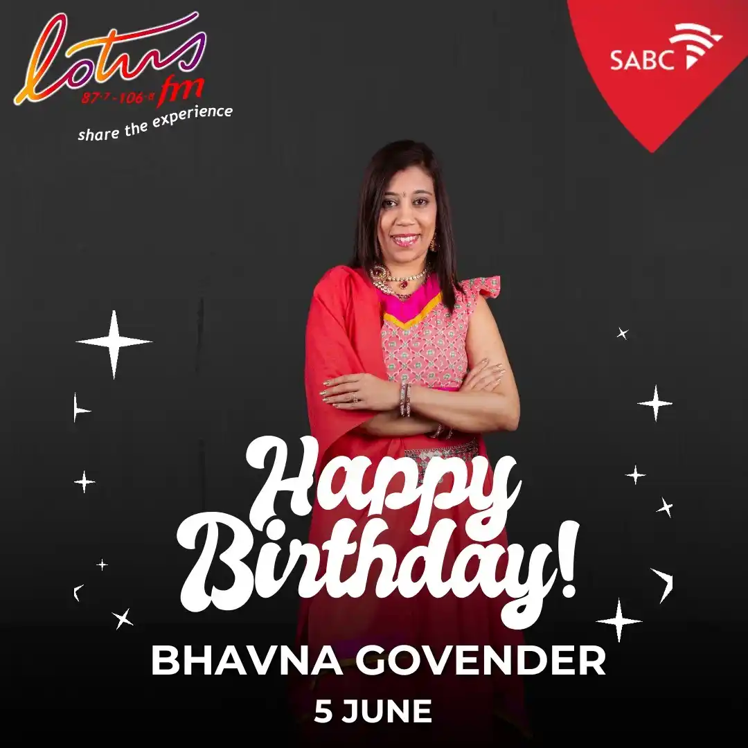 Image from LotusFM: Wishing our vibrant Drive By Show sports presenter, Bhavna Govender, a...