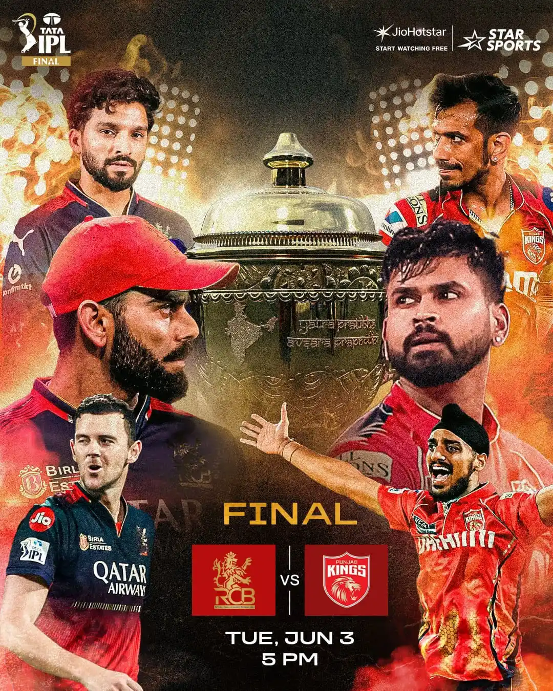 Cricket India 🏏 ✅  IPL RCB Virat Kohli CSK News Shreyas Iyer Score Sports Team Pandya Ms Dhoni post