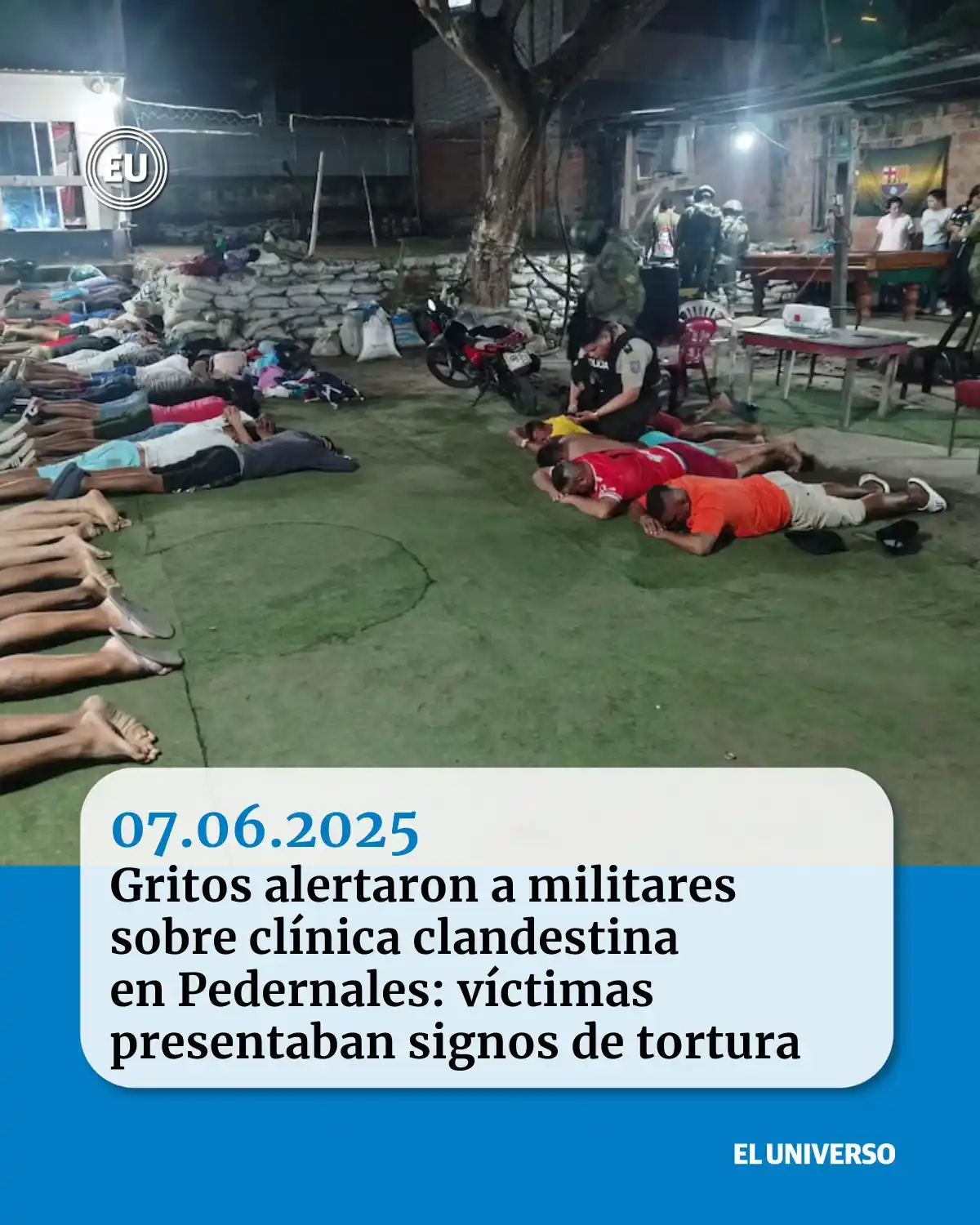 Image from EL UNIVERSO: 🔴 *Atención* 🔴 Una clínica de rehabilitación clandestina fue detect...