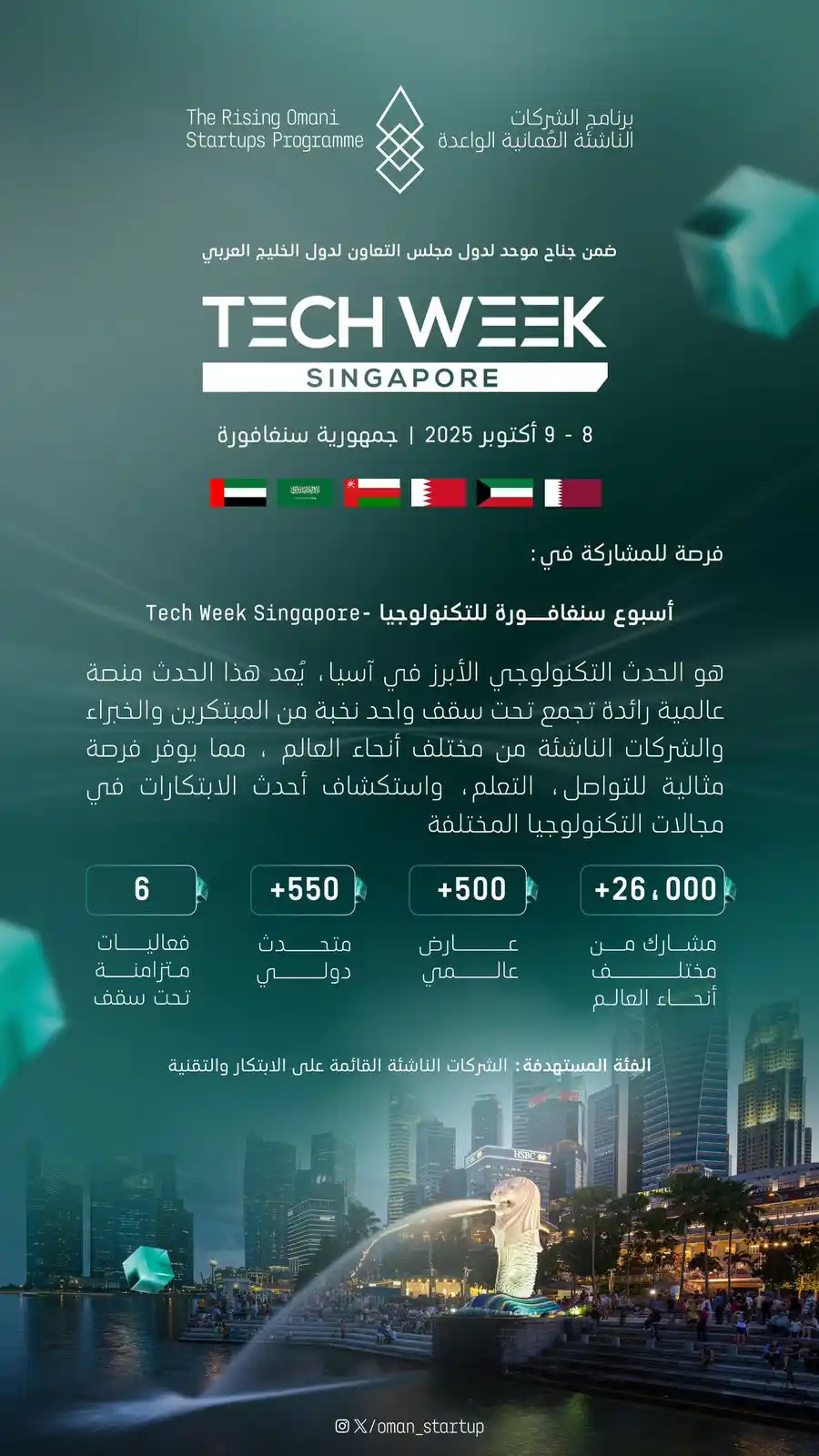Image from هيئة تنمية المؤسسات الصغيرة والمتوسطة | سلطنة عُمان: بحضور خليجي مشترك وطموحات تتخطى الحدود في أكبر تجمع تقني في آسيا، تحت ...