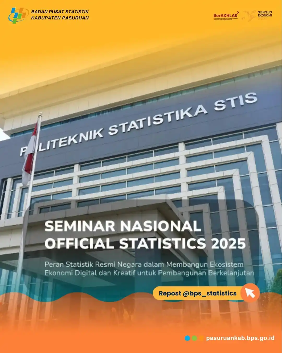 Image from BPS KABUPATEN PASURUAN: Call for Papers Seminar Nasional Official Statistics 2025  Politeknik ...