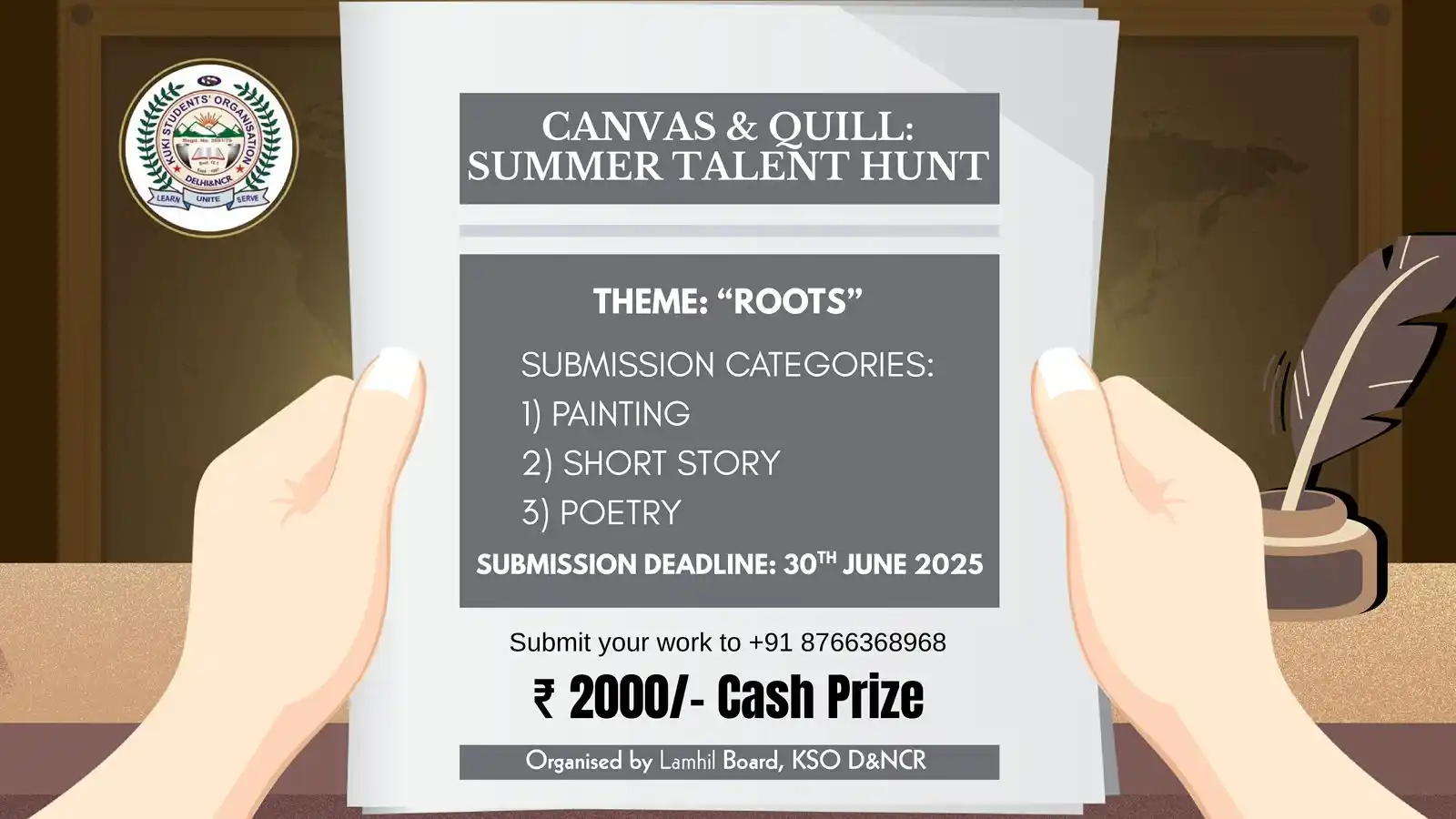 Image from KSOD&NCR COMMUNIQUE: *CANVAS & QUILL: SUMMER TALENT HUNT* _Lamhil_ Editorial Board of the ...