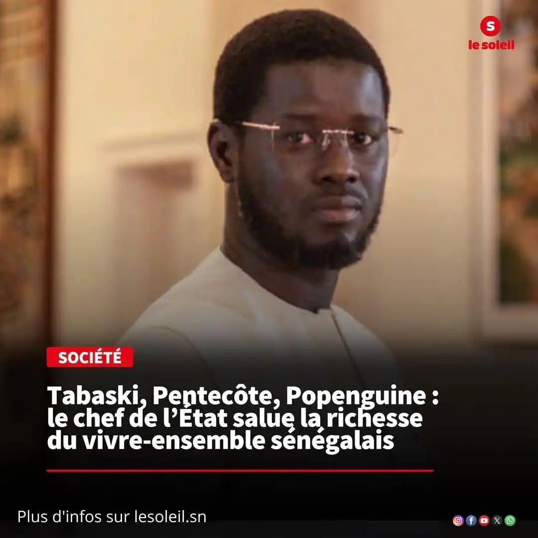 Image from PASTEF-Les Patriotes -/2050 🇸🇳: Ce lundi, le Président Bassirou Diomaye Faye salue la Pentecôte et un ...