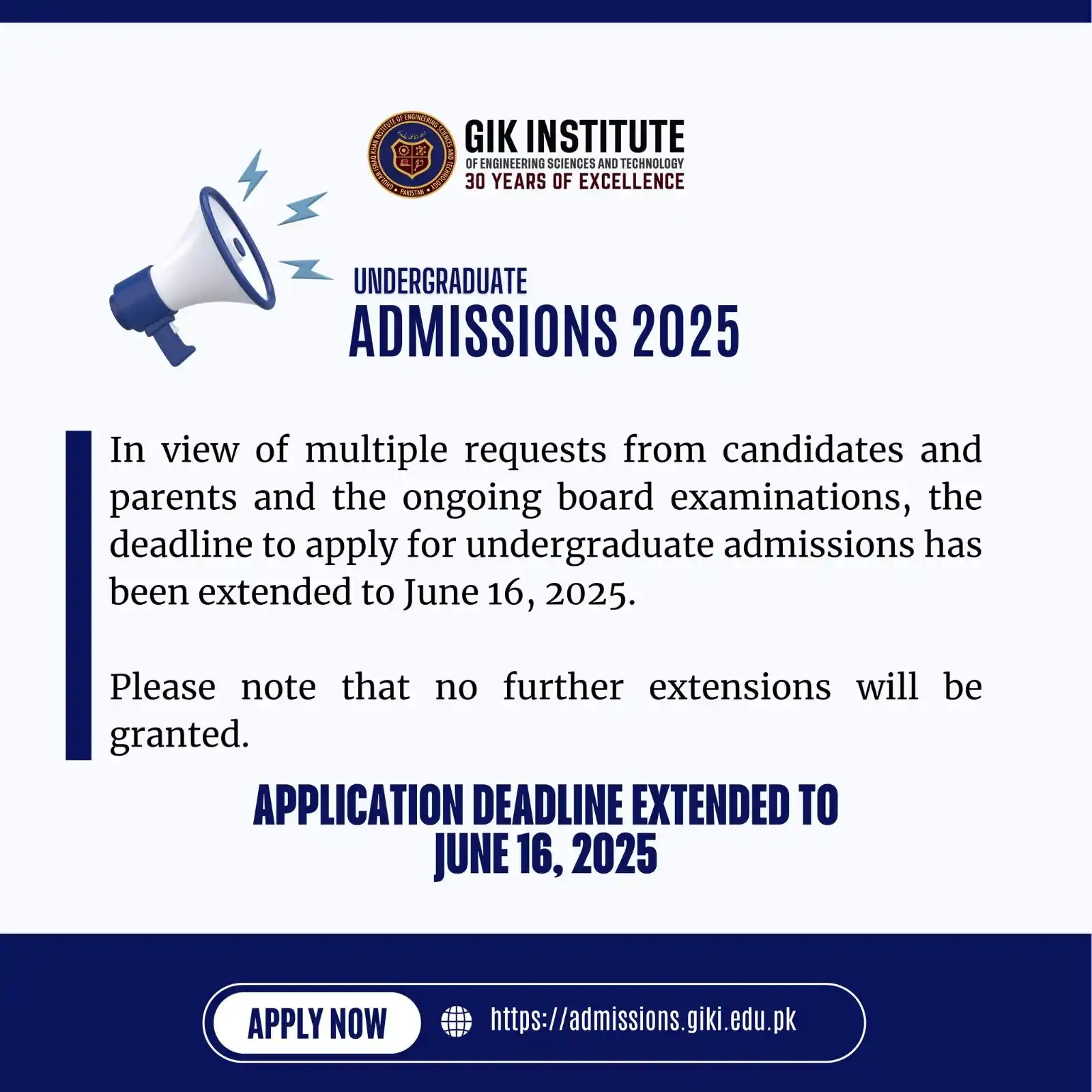 Image from M. Zahid Iqbal - PakEduCareer Educational Updates: *Ghulam Ishaq Khan (GIK) Institute of Engineering Sciences & Technolog...