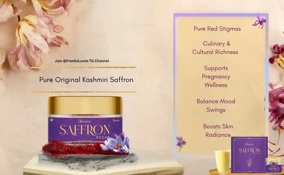 Image from Amazon Loot Deals ✅: Hasitam (5gm) Pure Original Kashmiri Saffron/Kesar @ 699 + Coupon htt...