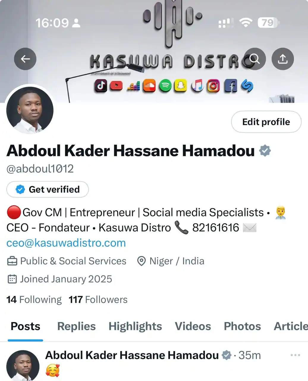 Kasuwa Distro post