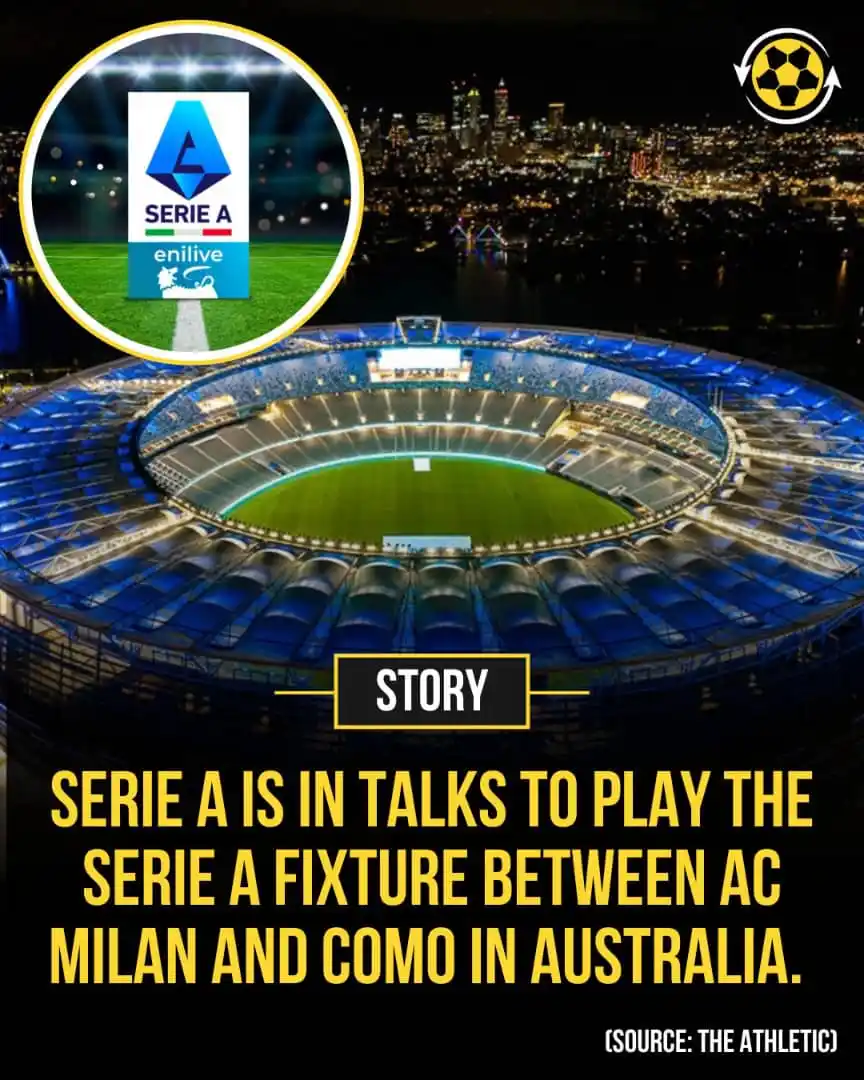 Image from Goal Arena: 🚨 Italian football is in talks to play the Serie A fixture between AC...