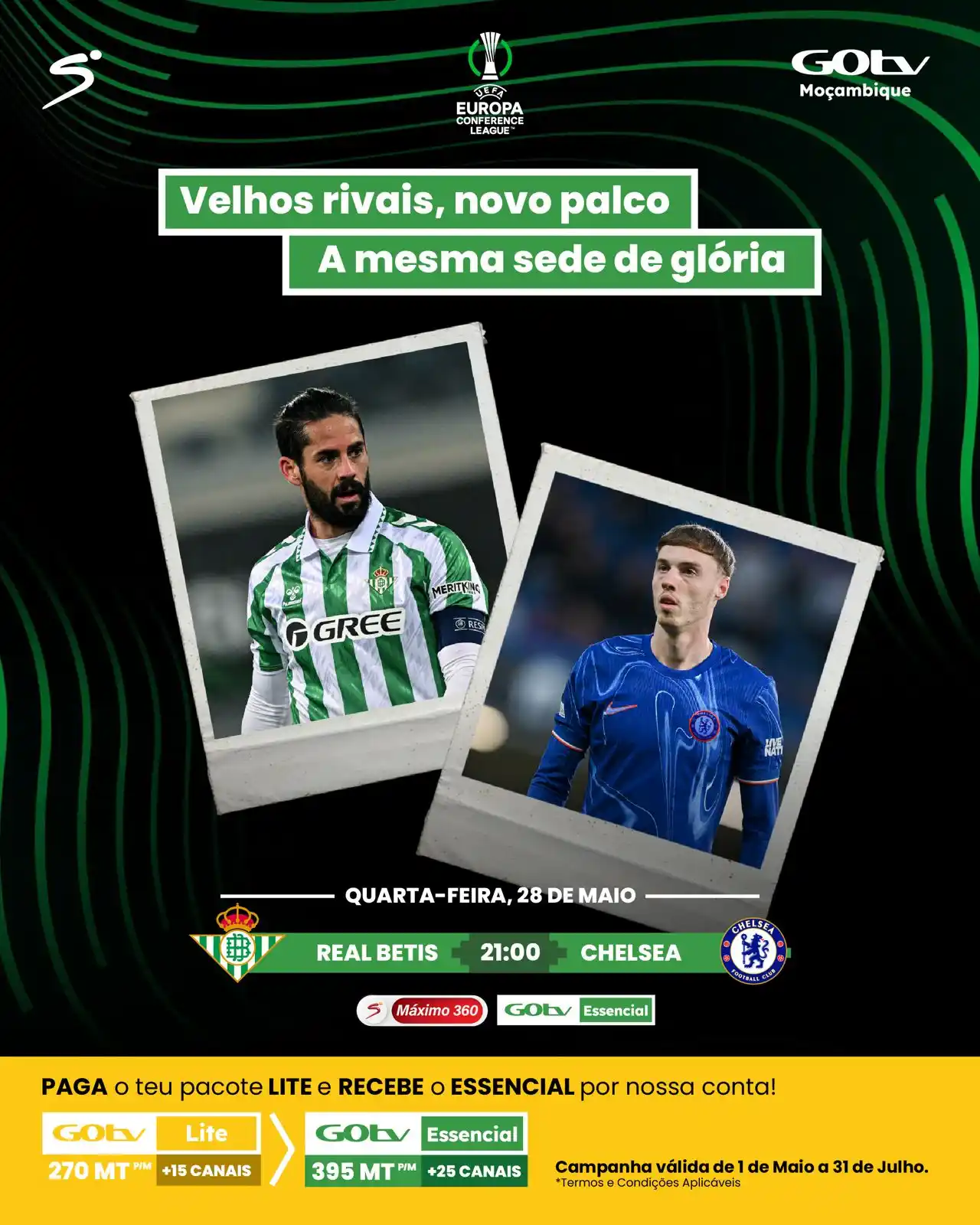 Image from GOtv Moçambique: Já se enfrentaram na Champions e na Recopa, mas agora o palco é a fina...