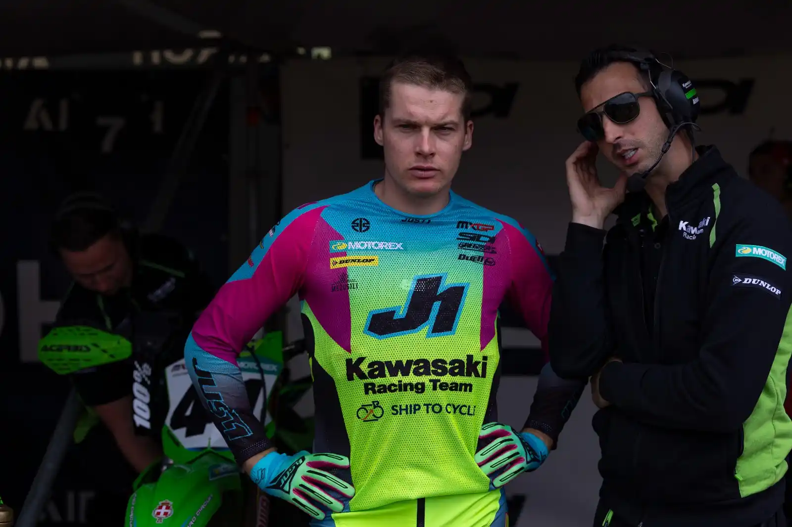 Image from LSM Sports: *«Kawasaki» komandā slavē Paulu Jonasu: motokrosista mērķtiecība dos a...