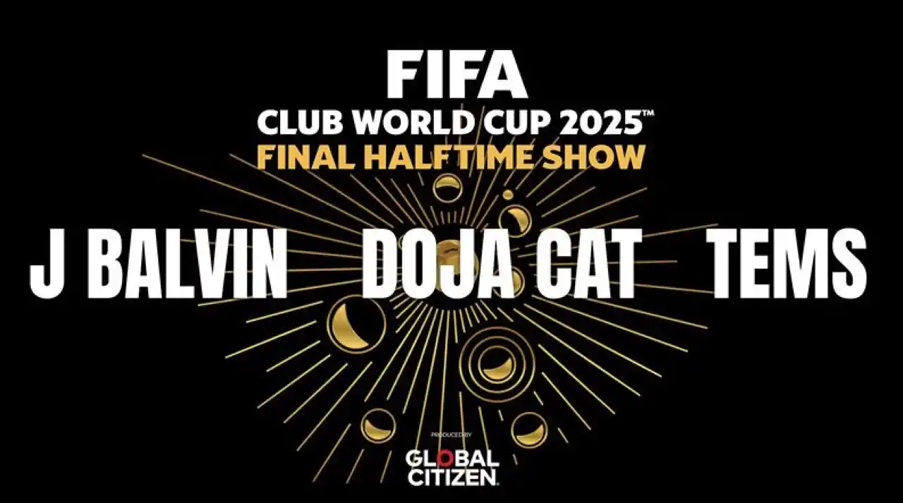 Image from FIFA: Lighting up club football’s biggest stage 🙌 J Balvin, Doja Cat and T...