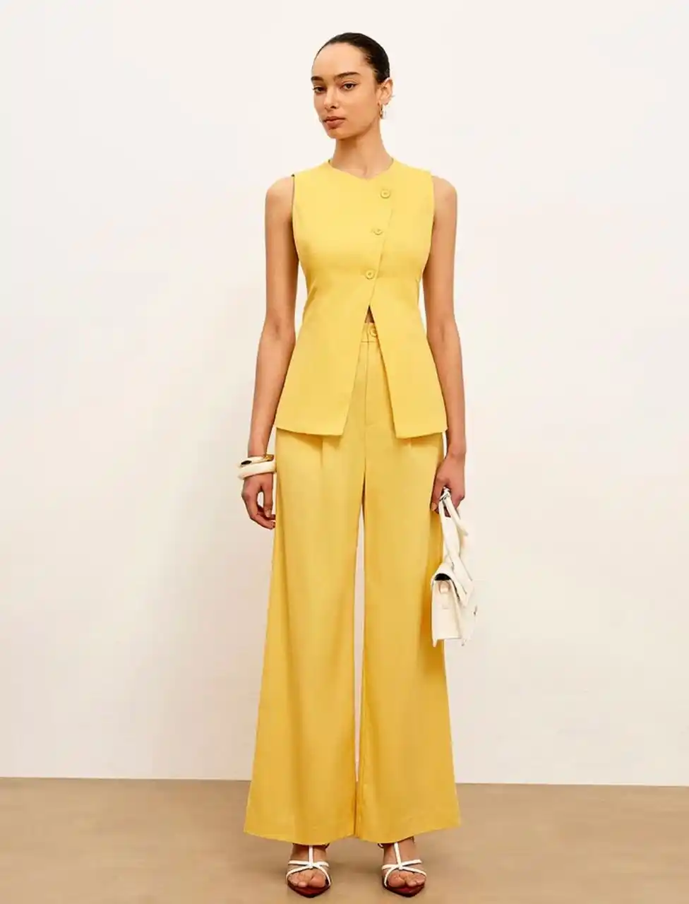 Image from Our fashion corner: Linen & Cotton Asymmetrical Button Sleeveless Vest; 232,000/-Tshs. Uk ...