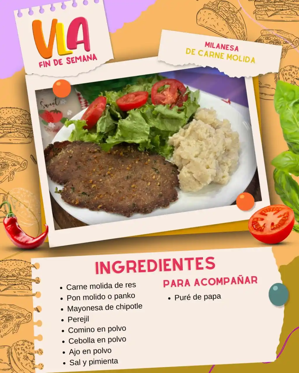 Image from VLA Fin De Semana: ¡Lo más delicioso que verás hoy! 🤩 Prepara una deliciosa milanesa de ...