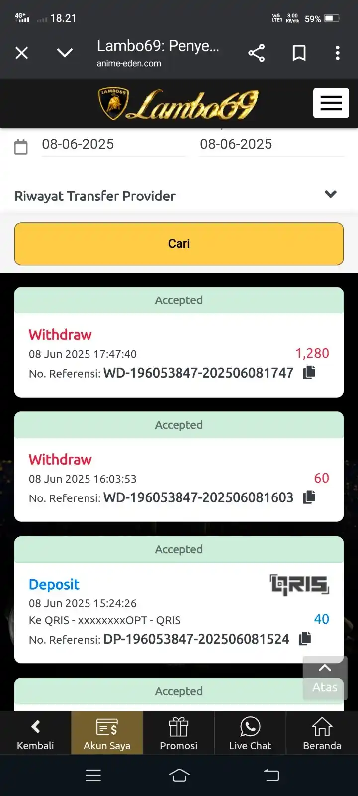 DANA KAGET UPDATE SETIAP HARI post