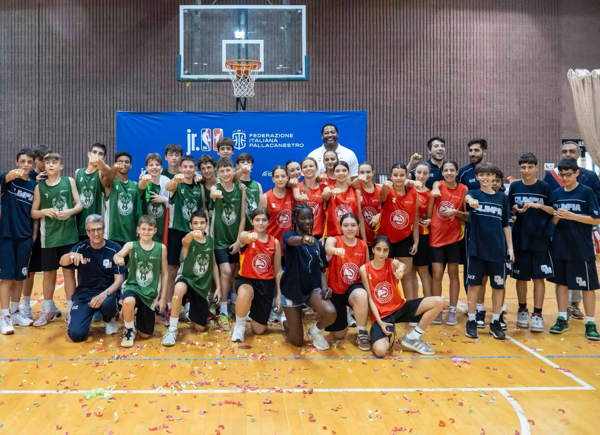 Image from Federbasket: Olimpia Milano/Bucks e Ginn. Angiulli/Hawks sono i campioni Jr. NBA/Jr...