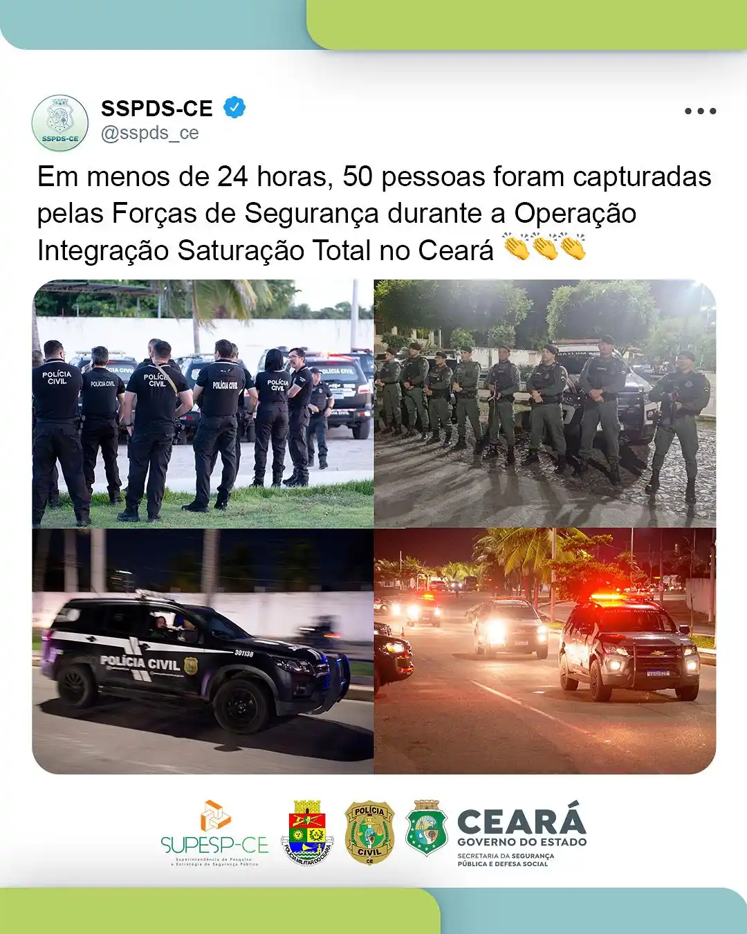 SSPDS Notícias post