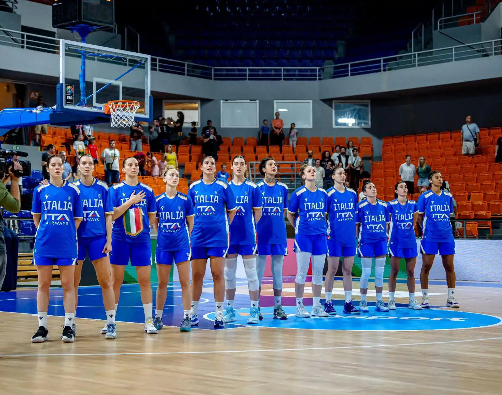 Image from Federbasket: Road to Women’s Eurobasket: Brno, Cechia-Italia 67-68 (Santucci 16). C...