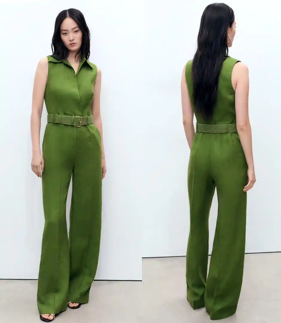 Image from Our fashion corner: ‼️SALE‼️MANGO linen Jumpsuit with belt; 309,000/- Tshs Was 426,000/- ...