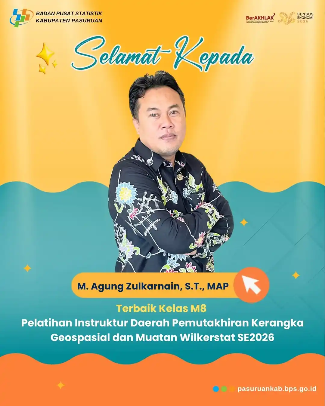 Image from BPS KABUPATEN PASURUAN: Selamat kepada perwakilan dari BPS Kabupaten Pasuruan, Bapak M. Agung ...