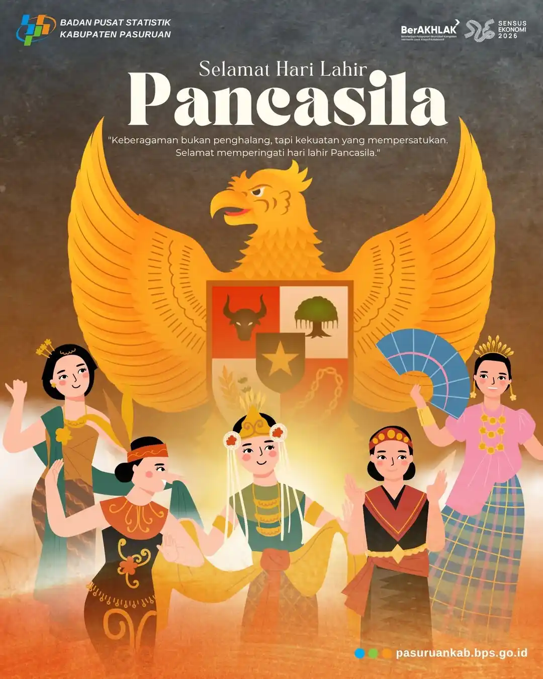Image from BPS KABUPATEN PASURUAN: Selamat memperingati Hari Lahir Pancasila 📅 1 Juni 2025 Pada hari ya...