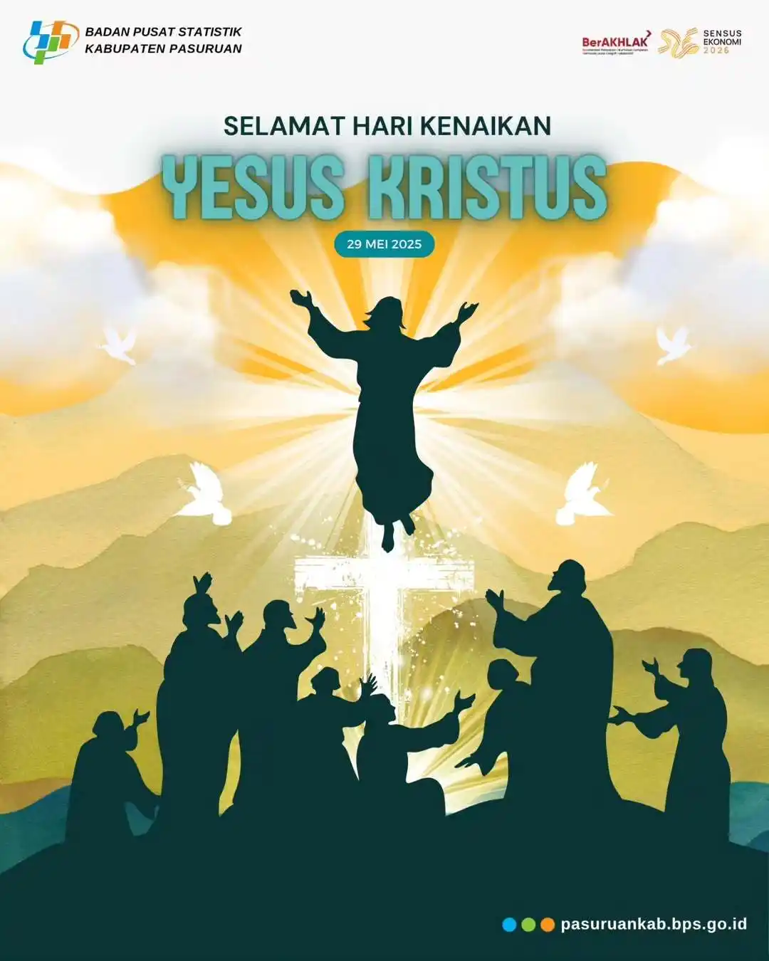 Image from BPS KABUPATEN PASURUAN: Selamat merayakan Hari Kenaikan Yesus Kristus. Semoga peristiwa suci ...