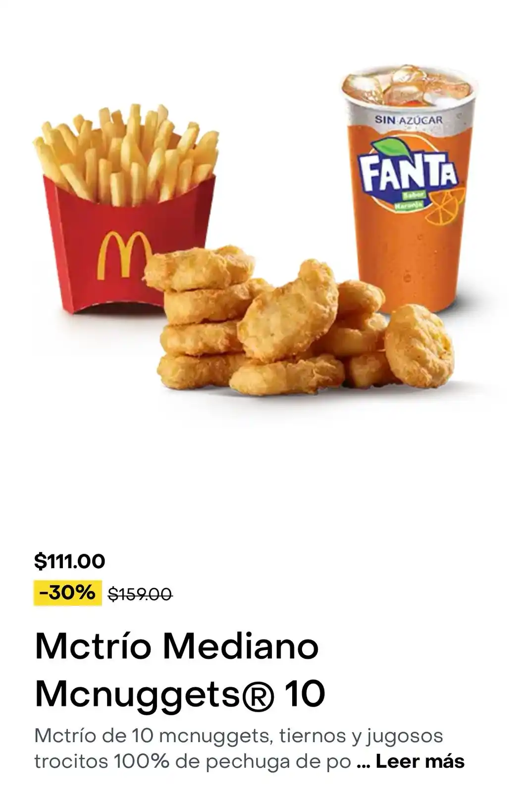 Image from Rappi MID: Send nuggets!!!! 😏🫣 Porque el *McTrio mediano McNuggets de McDonald'...