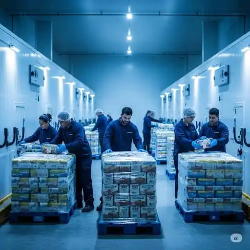 Image from Empleos en Estados Unidos: 🔵 *¡Solicitan Personal Nocturno para Trabajar en 🧊 ALMACENES FRÍOS e...