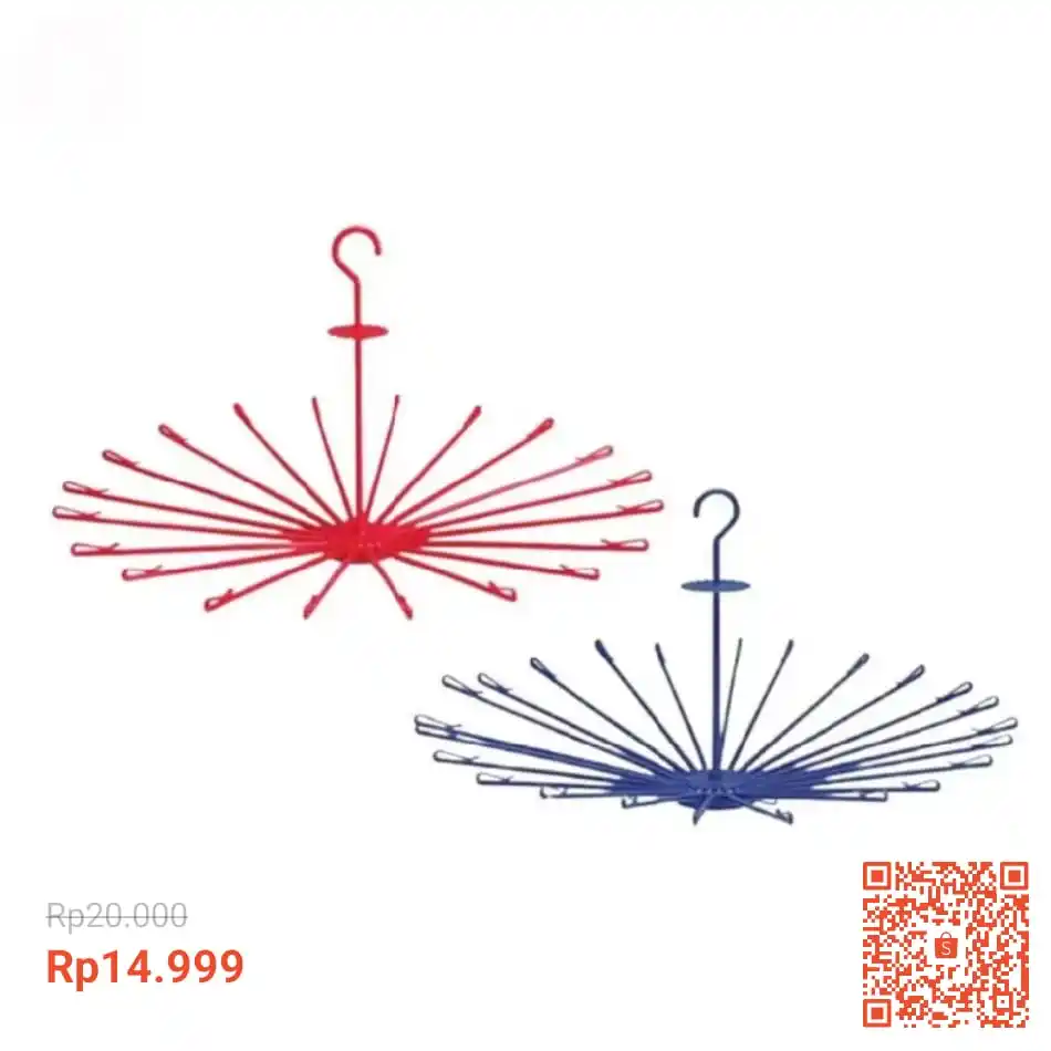 Image from INFO PROMO DISKON RACUN BELANJA | SHOPEE LAZADA TOKOPEDIA BLIBLI TIKTOK HIDDEN GEMS DAGET SHOPEE THR: Temukan Folding hanger 20 sticks gantungan jemuran baju bayi lipat pla...