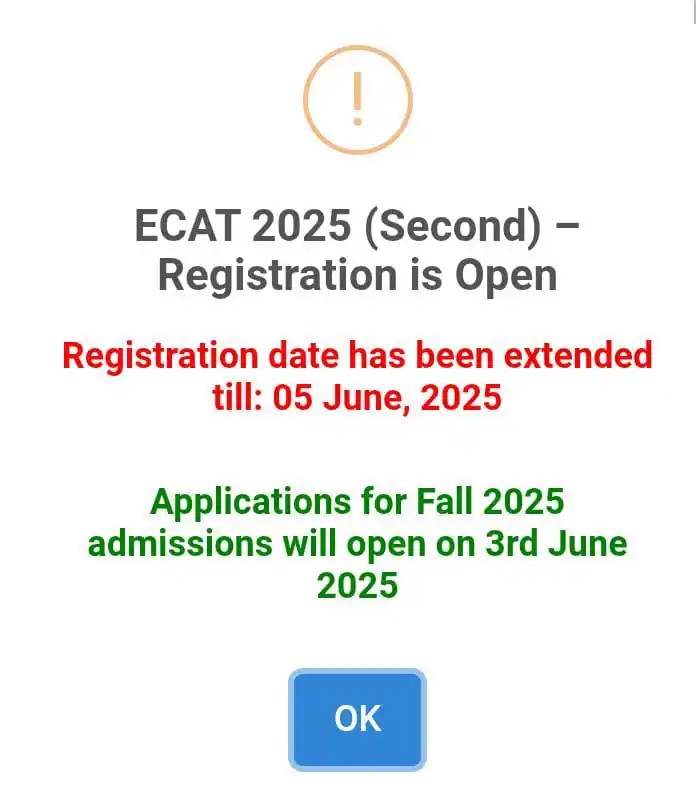 Image from M. Zahid Iqbal - PakEduCareer Educational Updates: *University of Engineering & Technology (UET), Lahore* `Deadline Exten...