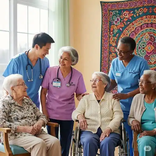 Image from Empleos en Estados Unidos: 🛑 *¡Urgente! Buscan Cuidadores de Ancianos en Hollywood: $18/hora y C...