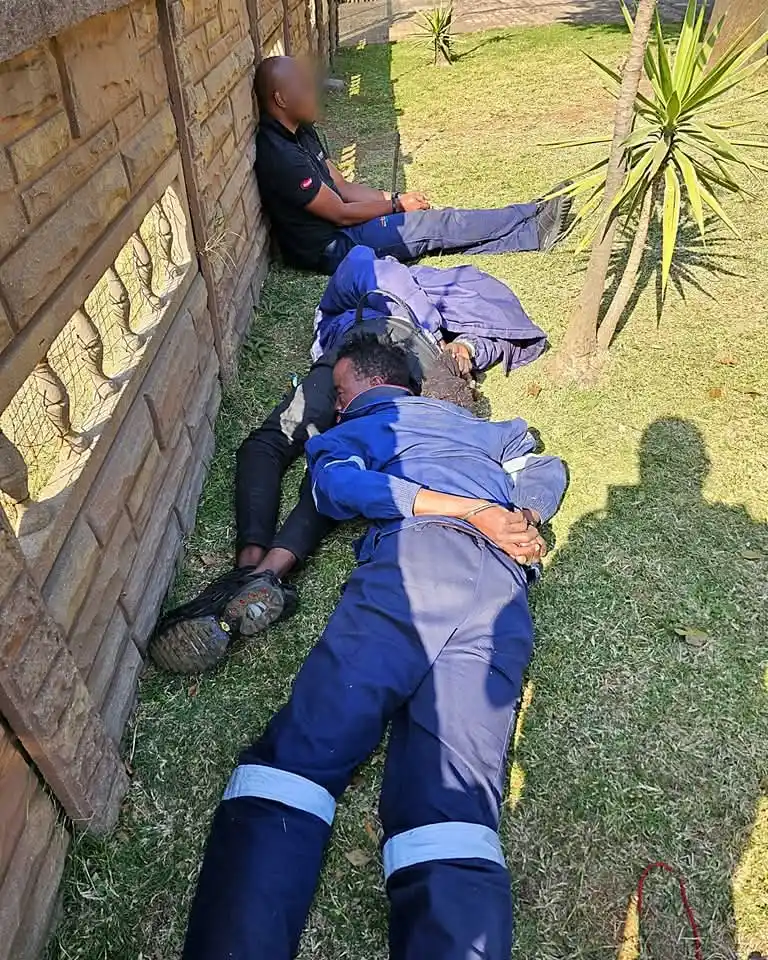 Image from Scrolla Africa: A gang of 13 armed suspects stormed a liquor depot in Mayberry Park, A...