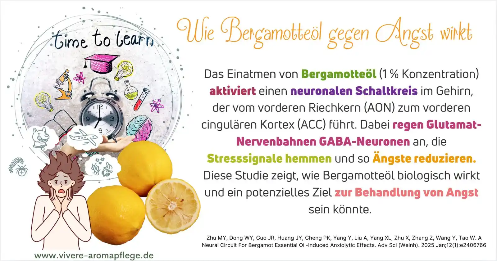 Image from Sabrina Herber_ViVere-Aromatherapie: 🧠 *Angst lindern mit der Kraft der Natur* – Bergamotteöl kann helfen!...