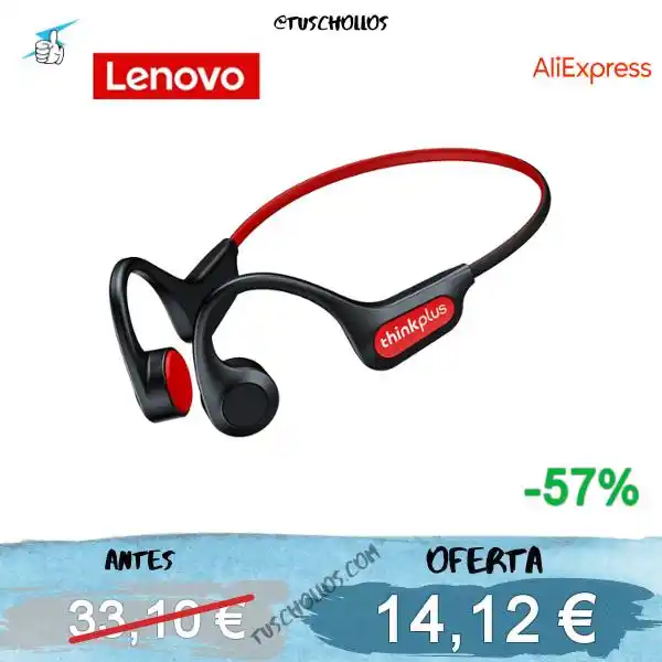 Image from Tuschollos - Ofertas, Chollos Y Gangas Todos Los Días De Amazon, Miravia Y Aliexpress!!!: 🎧 *CHOLLITO AURICULARES LENOVO X3 PRO CONDUCCIÓN ÓSEA BT 5.3!!* <a cl...