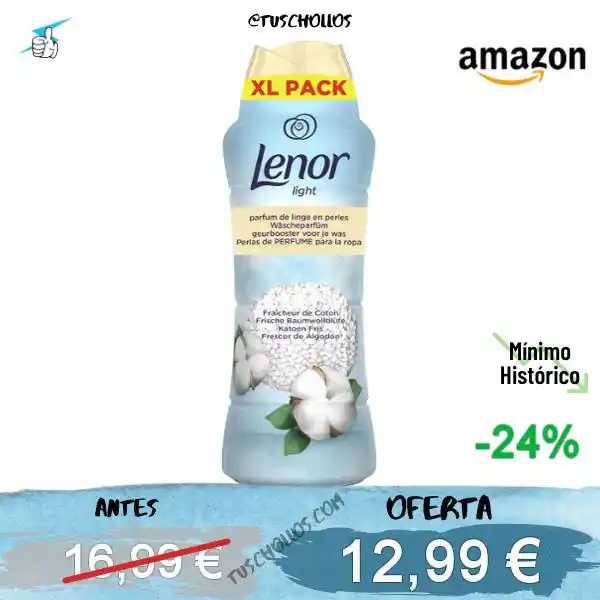 Image from Tuschollos - Ofertas, Chollos Y Gangas Todos Los Días De Amazon, Miravia Y Aliexpress!!!: 🌸 *CHOLLO PERLAS LENOR UNSTOPPABLES 41 LAVADOS FRESCOR ALGODÓN!!* <a ...