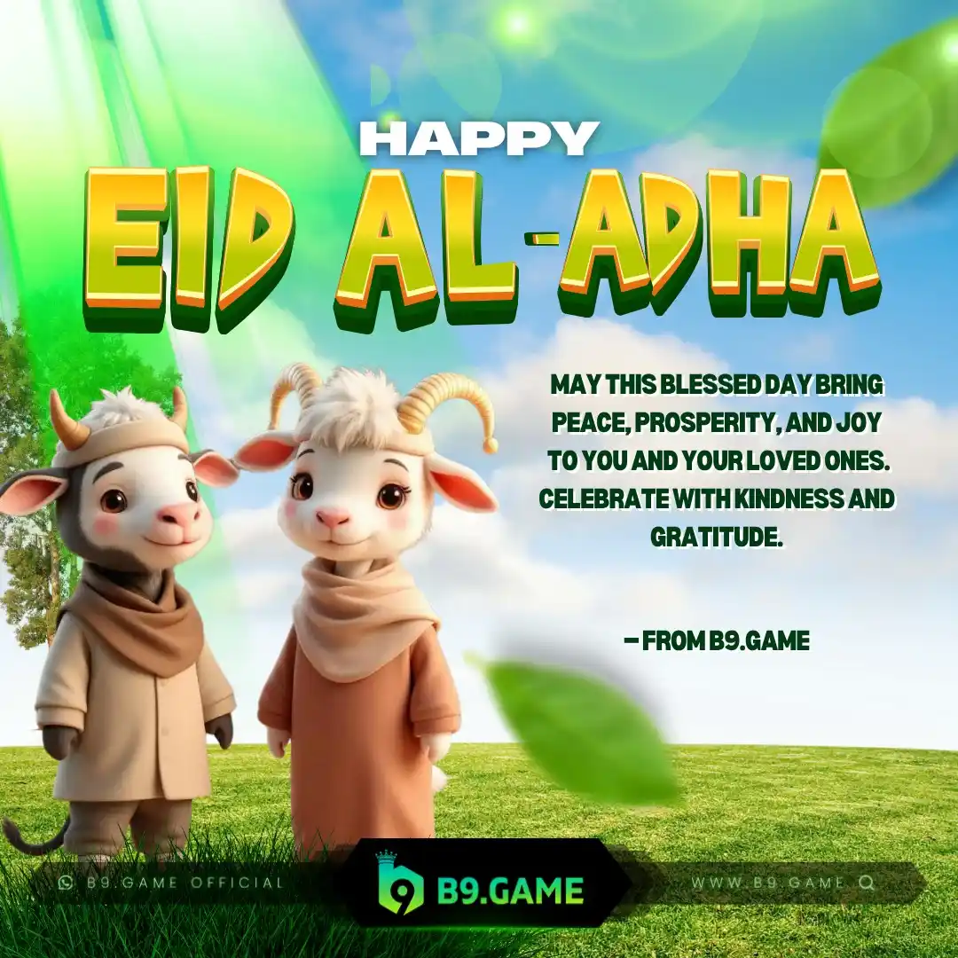 Image from B9.GAME Official: **🌙 Eid Mubarak by B9 – Dosra Din 🌙** Eid ka chaand dhal chuka hai,...