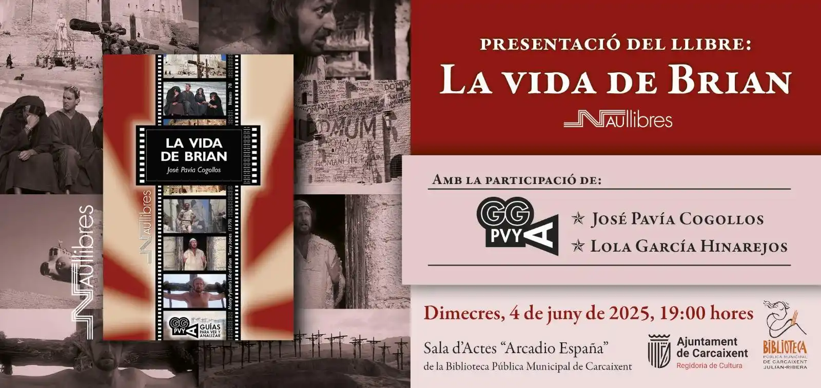 Image from Ajuntament de Carcaixent: Esta vesprada a la Biblioteca Municipal tenim una presentació de llibr...