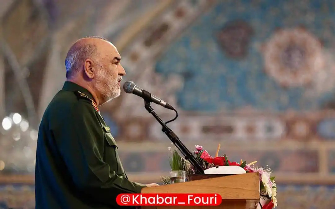 Image from خبرهای فوری مهم | خبرفوری ایران 🔖: *فرمانده کل سپاه: دشمنی ما با آمریکا ماهیتی است*  *سرلشکر سلامی:* 🔹دش...