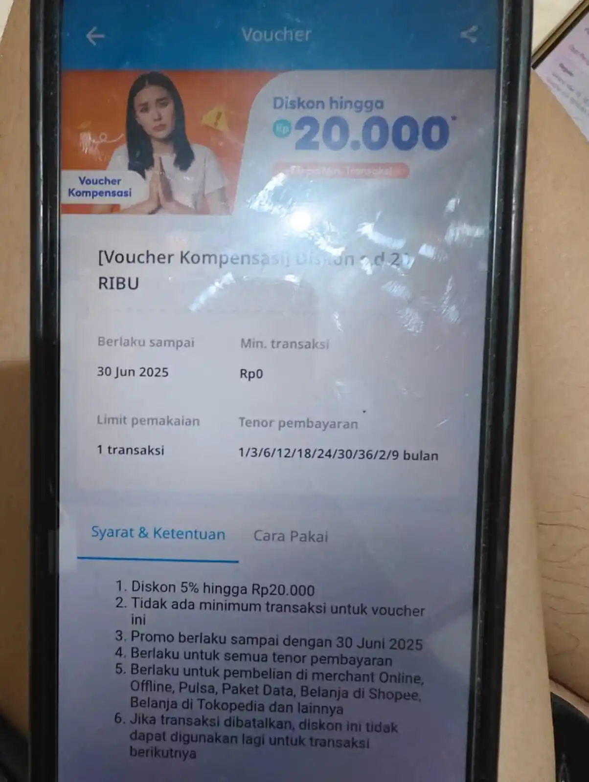 Image from Seputar Informasi Percuanan 'Ferdi': Kredivo Voucher Kompensasi: Diskon Hingga Rp20.000 Tanpa Minimum Tran...