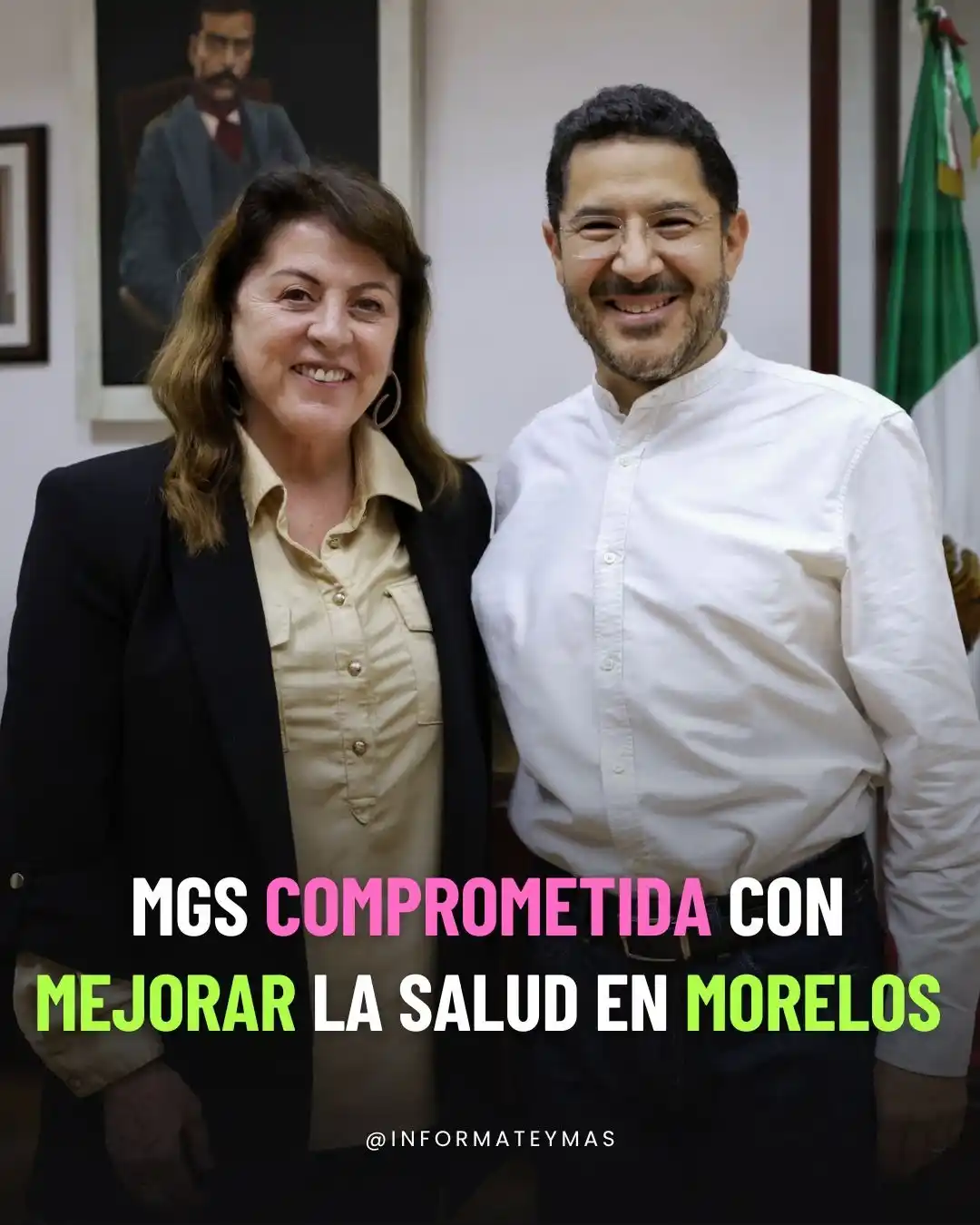 Image from Infórmate y más: 👩🏼 La gobernadora de Morelos, Margarita González Saravia, sostuvo un...