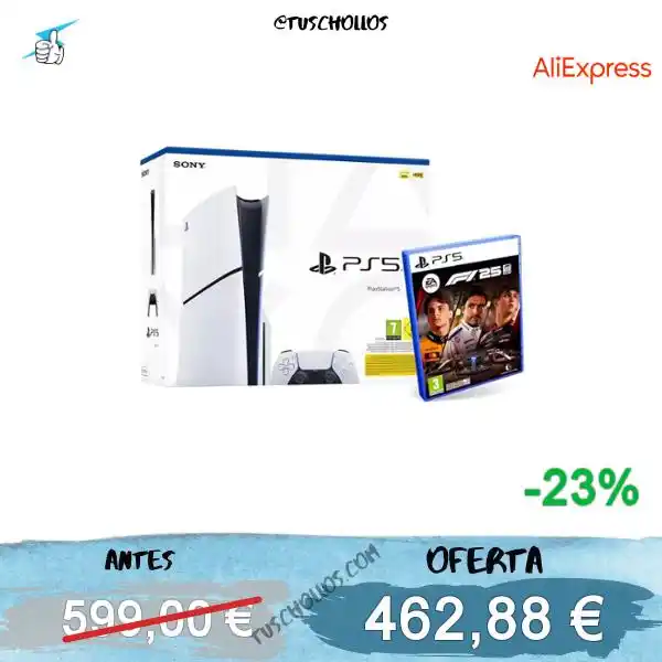 Image from Tuschollos - Ofertas, Chollos Y Gangas Todos Los Días De Amazon, Miravia Y Aliexpress!!!: *🎮 PS5 + EA SPORTS F1 2025 A PRECIAZO!!!* <a class="text-blue-500 hov...
