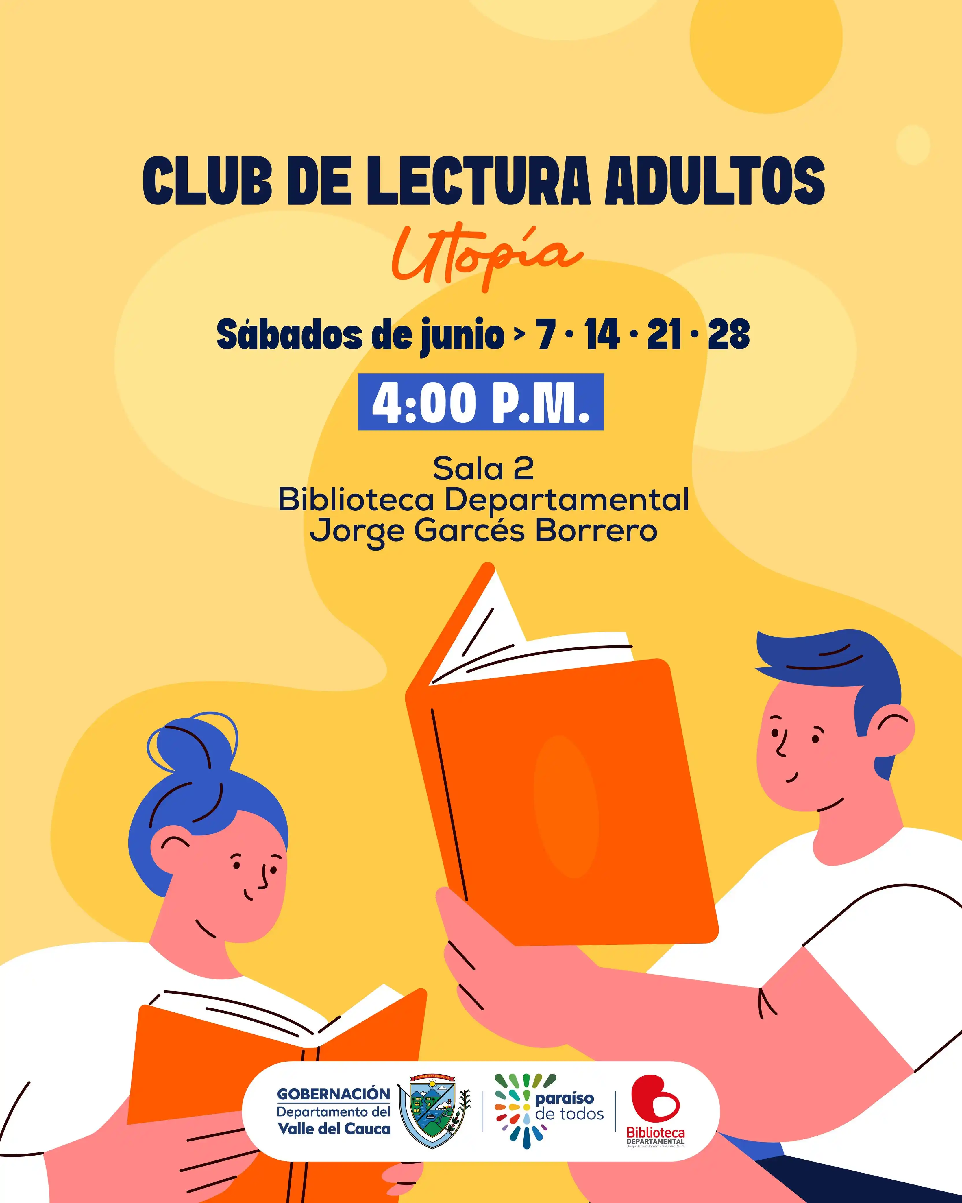 Image from @bibliovalle: 📚🌟 Soñaremos futuros posibles y analizaremos el presente en Utopía, ...