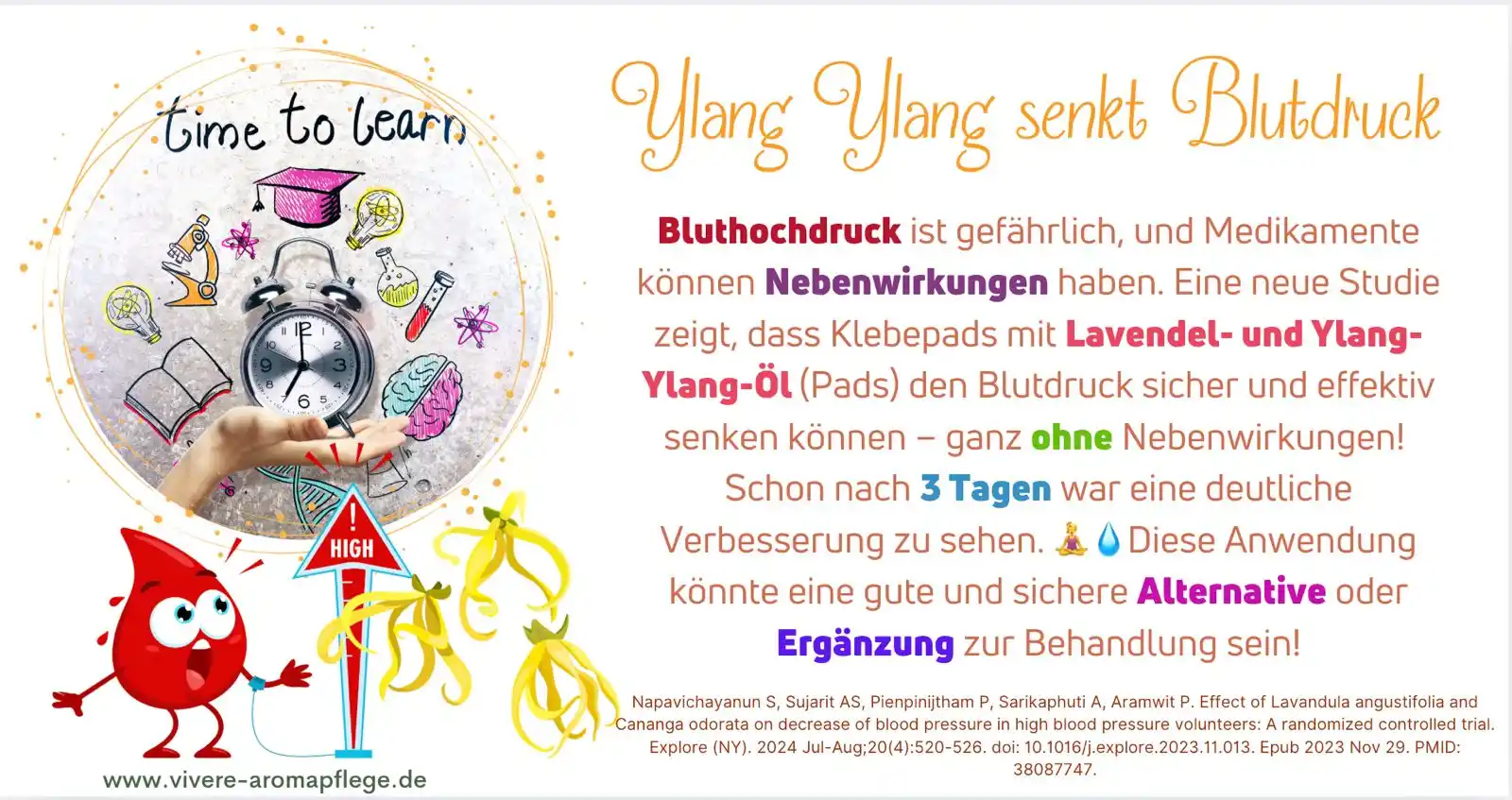 Image from Sabrina Herber_ViVere-Aromatherapie: 🧠 *Time to learn*: 💥 Bluthochdruck? Häufig – aber Medikamente bringe...