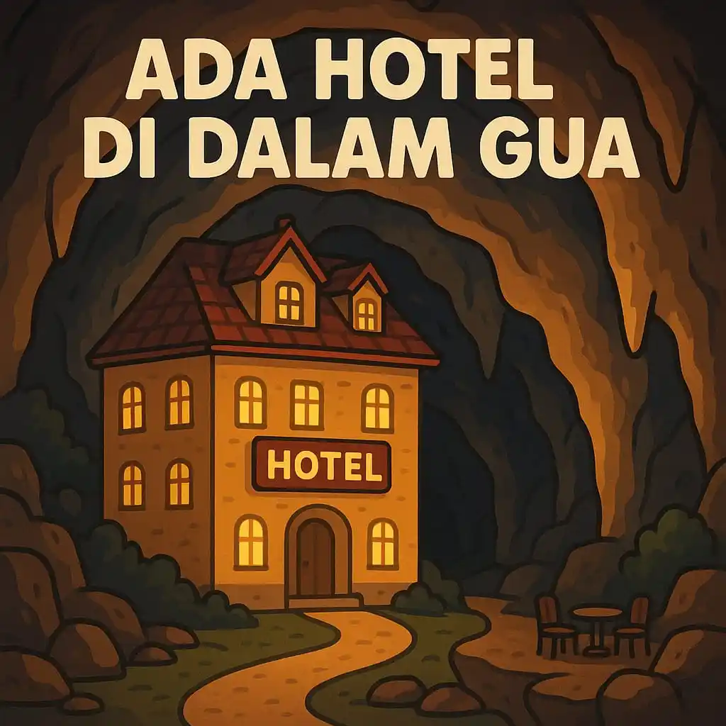 Image from Belajar | Fakta Dunia 🌏📚: *🏨 ADA HOTEL DI DALAM GUA 😱🪨* ──────────────────── *Faktanya⁉️* - B...