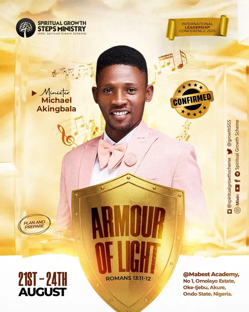 Image from Spiritual Growth Steps Ministry (SGS): 🔥 COUNTDOWN ALERT! 🔥  Hallelujah!!!! It's 8️⃣4️⃣ Days to our Leaders...