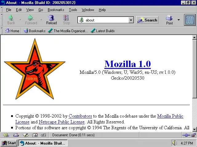 Image from Mind7: ❓ *Curiosidade para o dia 5 de junho:* em 2002, era lançado o Mozilla ...