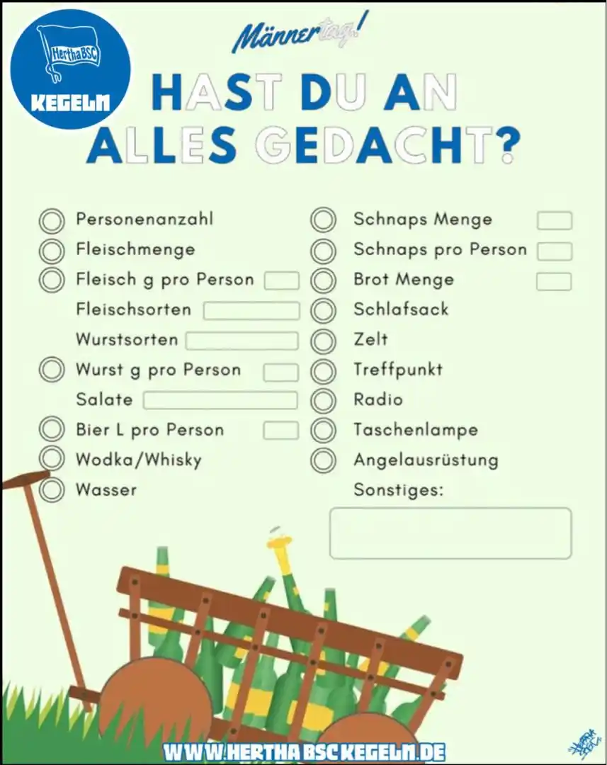 Image from Hertha BSC Kegeln: 🍻🎳 HerthaKegler wünschen einen starken Vatertag! 💙 Ob auf der Kege...
