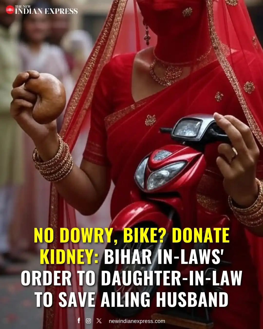 Image from The New Indian Express: In a bizarre incident, a couple in Bihar’s Muzaffarpur asked their dau...