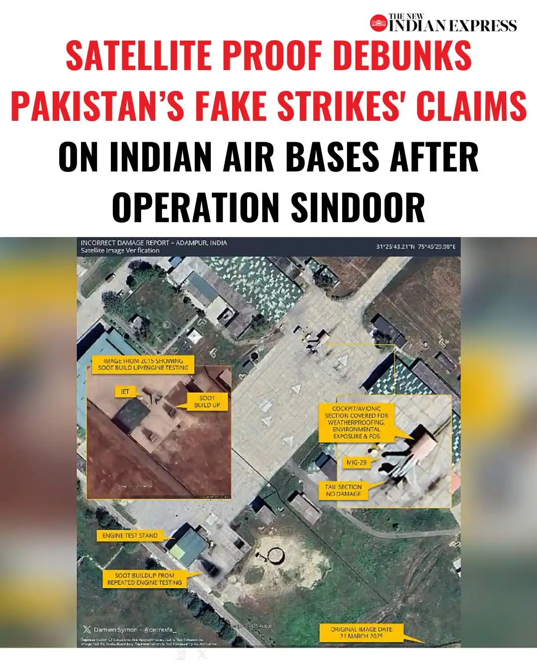 Image from The New Indian Express: In the aftermath of India’s precision military campaign, Operation Sin...